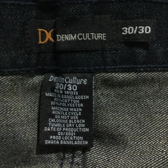 BNWT Denim Culture Premium Black Straight Jeans - Picture 2 of 5